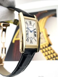 Cartier Tank Américaine Date Ref. 2483 18 Karaat Geelgoud - Full Set / 2 Jaar Cartier Garantie