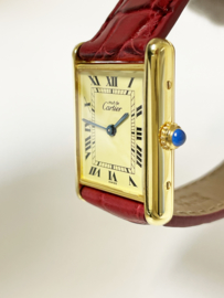 Must de Cartier Tank Roman Dial Quartz Dames Polshorloge