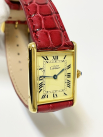 Must de Cartier Tank Roman Dial Quartz Dames Polshorloge