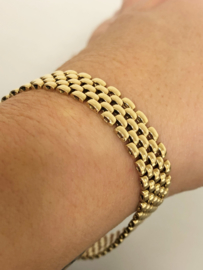 14 K Gouden Heren Schakel Armband - 20 cm / 18,75 g
