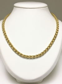 14 K Antiek Gouden Schakel Collier - 51,5 cm / 21 g