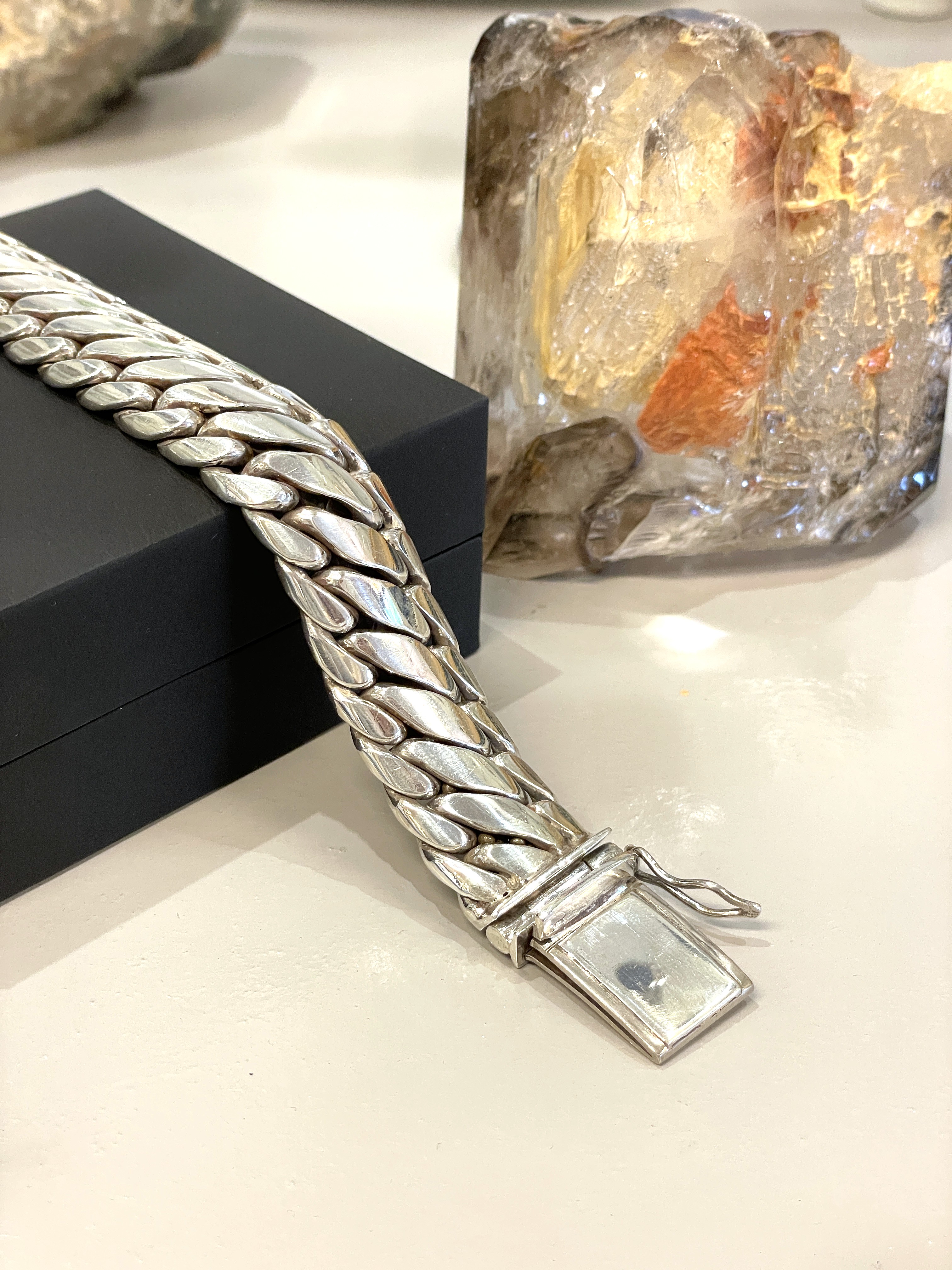 SILK 310 Zilveren Armband Shiva Tri-Band - 19 cm / 2 cm