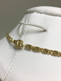 14 K Gouden Fantasie Schakel Ketting - 45 cm / 16,6 g