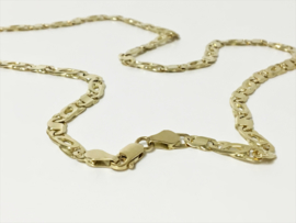 14 K Gouden Valkoog Schakel Ketting - 50,5 cm / 20,35 g