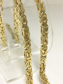14 K Gouden Koningsketting Byzantijns 66 cm / 101,2 g