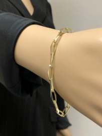 14 K Gouden Closed Forever Schakel Armband - 20 cm / 9,4 g