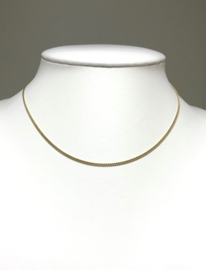 14 K Gouden Gourmet Collier - 38 cm / 3,7 g / 1,7 mm