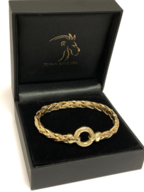 14 K Gouden Vossenstaart Slot Armband - 19,5 cm / 17,77 g