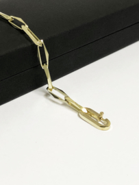 14 K Gouden Closed Forever Schakel Armband - 18,5 cm / 7,62 g