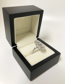 Art Deco 14 K Witgouden Prinsessen Ring 0.56 crt Diamant - Jaren '30