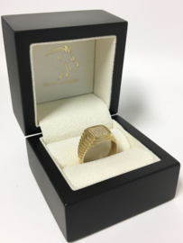 14 K Gouden Heren Rolex Ring Briljantgeslepen Zirkonia