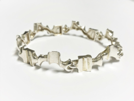 Lapponia Zilveren Design Armband - 18 cm