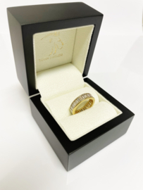 18 K Gouden Bandring ca 3 ct Baguette Geslepen Diamant G/H Loepzuiver