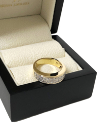 18 Karaat Gouden Bandring 0.30 ct Briljant Geslepen Diamant G / SI