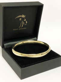 Brede 14 K Gouden Slaven Armband (Large) - 19 cm / 27,4 g