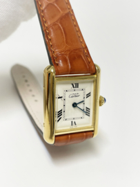 Must de Cartier Tank Large Ivory Roman Dial Quartz - Model 2415