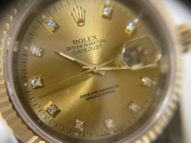 Rolex Oyster Perpetual Datejust 36 mm Gold Diamond Dial 16233 in Rolex Cassette 1995