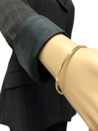 14 K Massief Gouden Slaven Armband / Bangle - 11,8 g / 17,5 cm / 2,5 mm