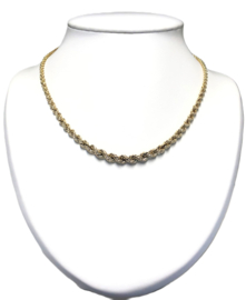 8 Karaat Koord Collier Uitlopend Model - 45 cm / 11 g