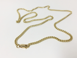 14 K Gouden Gourmet Schakel Ketting - 54,5 cm / 12,75 g