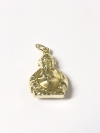 14 K Gouden Ketting Hanger - Zittende Buddha