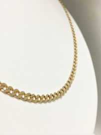 14 K Gouden Gourmet Schakel Ketting - 55 cm / 13,1 g