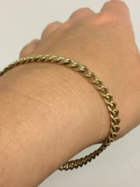 14 K Gouden Gourmet Schakel Armband - 20,5 cm / 5,6 g