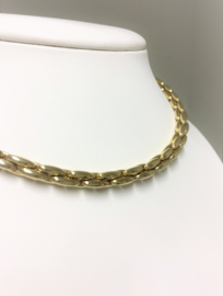 14 K Gouden Schakel Collier  -  40 cm