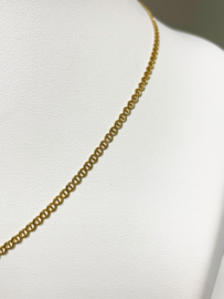 14 K Gouden Gucci Schakel Collier - 43 cm / 3,7 g / 2,5 mm