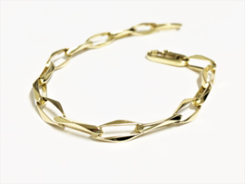 14 K Gouden Closed Forever Schakel Armband - 19,5 cm / 10,3 g