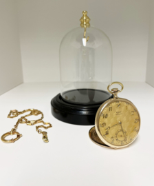 Rival Ancre Antiek Gouden Zakhorloge Met Horlogeketting - Jaren '30 / 78,65 g