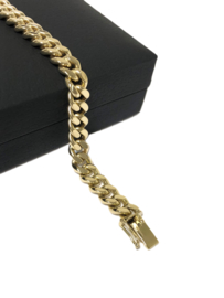 14 K Massief Gouden Gourmet Schakel Armband - 20 cm / 27,6 g / 6,5 mm