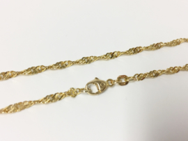 14 K Gouden Draai Collier - 42 cm / 4,05 g