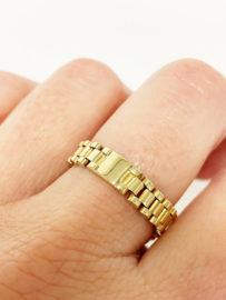 18 K Gouden Flexibele Rolex Ring - 5,43 g