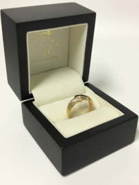 14 K Gouden Fantasie Ring Briljantgeslepen Zirkonia