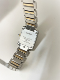 Cartier Tank Francaise Staal / Goud Model 2384 Quartz Incl Cartier Garantie