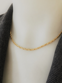 14 K Gouden Schakel Ketting - 45 cm