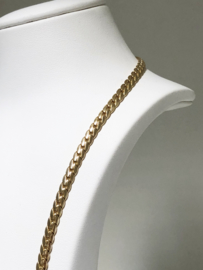 14 K Massief Gouden Gourmet Schakel Ketting - 49,5 cm / 25,4 g