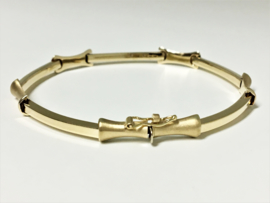 14 K Gouden Fantasie Schakel Armband - 19 cm / 4,7 g
