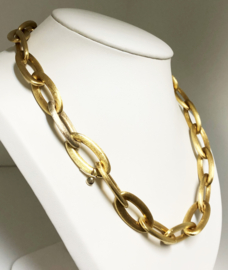 NANIS 18 K Gouden Anker Collier Gesatineerd - 50 cm / 48,33 g / 1,5 cm