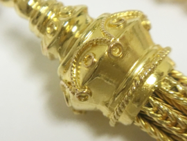 Antiek 14 K Gouden Horloge Ketting Met Kwastje  - ca 1900