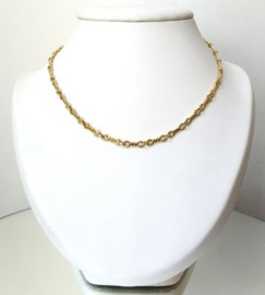 14 K Gouden Infinity Schakel Collier - 45 cm / 19,54 g