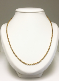 14 K Antiek Gouden Jasseron Collier - 70 cm / 11,55 g