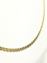 14 K Gouden Fantasie Schakel Ketting - 70 cm / 7,25 g