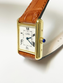 Must de Cartier Tank Large Ivory Roman Dial Quartz - Model 2415