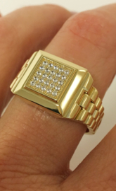 14 K Gouden Heren Rolex Ring - 8,2 g