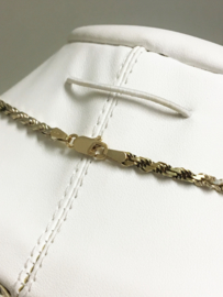 14 K Tricolor Gouden Draai Collier - 45 cm / 15,95 g
