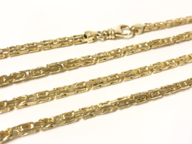 14 K Gouden Koningsketting Byzantijns - 65 cm / 44,8 g / 3,5 mm