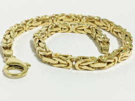 18 K Massief Gouden Heren Konings Armband - 24 cm / 40,15 g
