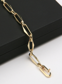 14 K Gouden Closed Forever Schakel Armband - 21,5 cm / 11,75 g